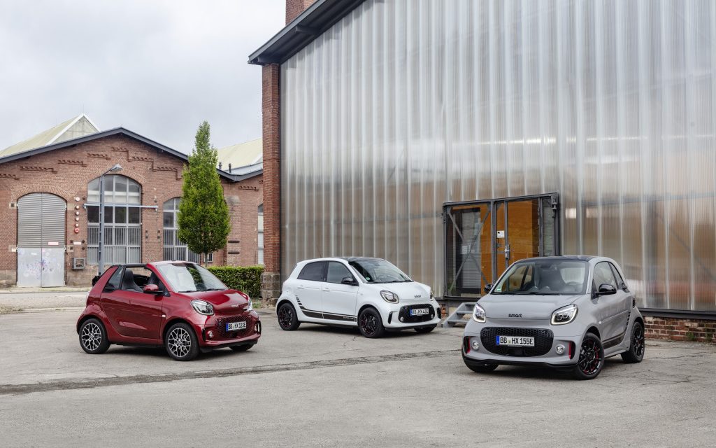 Novo Smart EQ Fortwo e Forfour iniciam o futuro 100% elétrico da marca