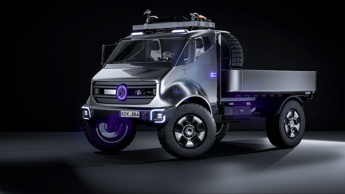 Como seria um Mercedes Unimog EQ?