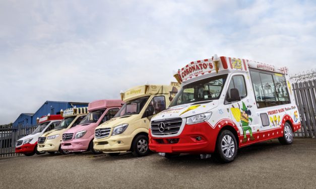 A van de sorvete está de volta, Whitby Morrison encomenda 55 Mercedes Sprinter