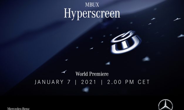 Mercedes divulga teaser do Hyperscreen, tela irá abranger todo o painel