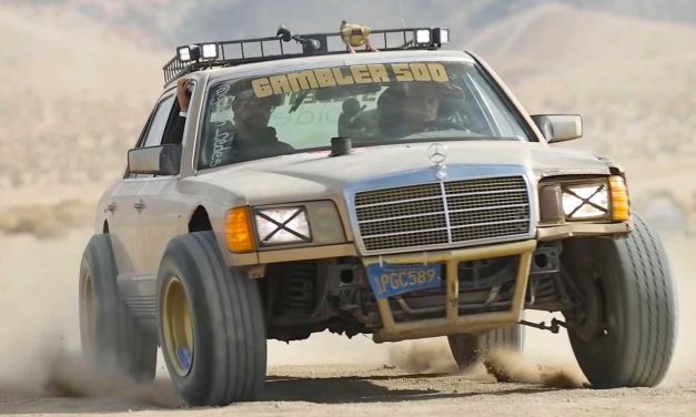 Mercedes Classe 300SD é convertido para correr em rally