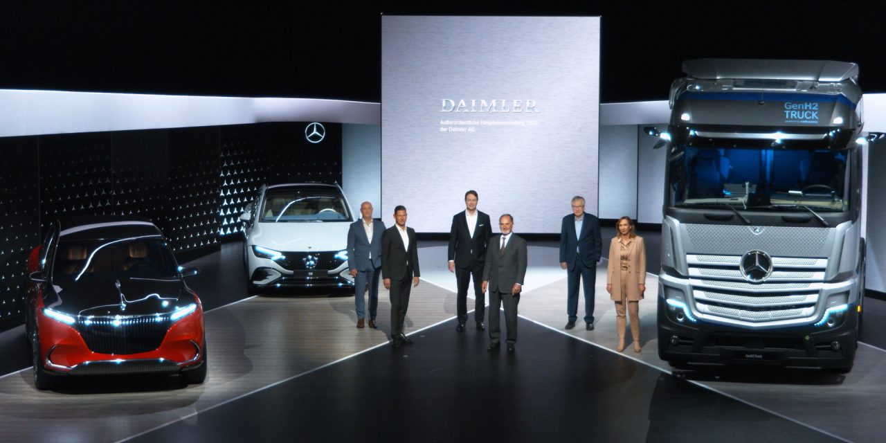 Daimler se dividirá em duas empresas, fabricante de automóveis de luxo Mercedes-Benz Group e Daimler Trucks