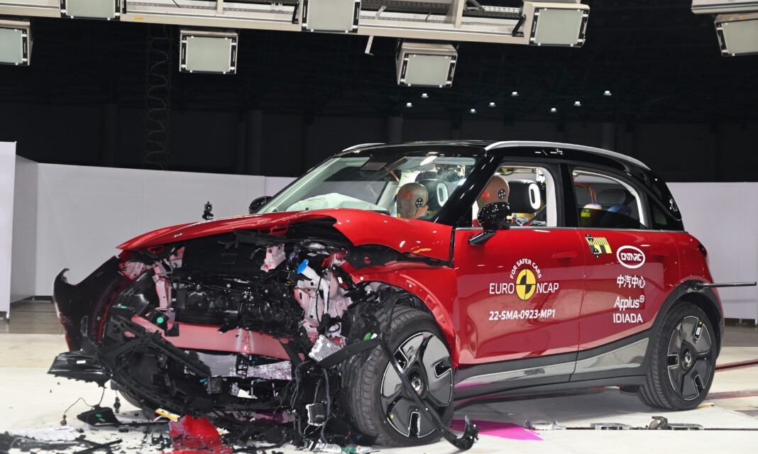 Smart #1 ganha 5 estrelas nas avaliações do Euro-NCAP