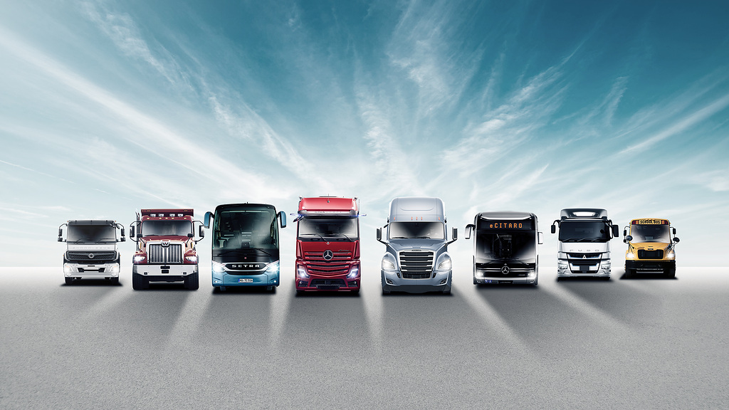 Vendas do grupo Daimler Truck aumentam em 14% em 2022, para mais de 520 mil unidades