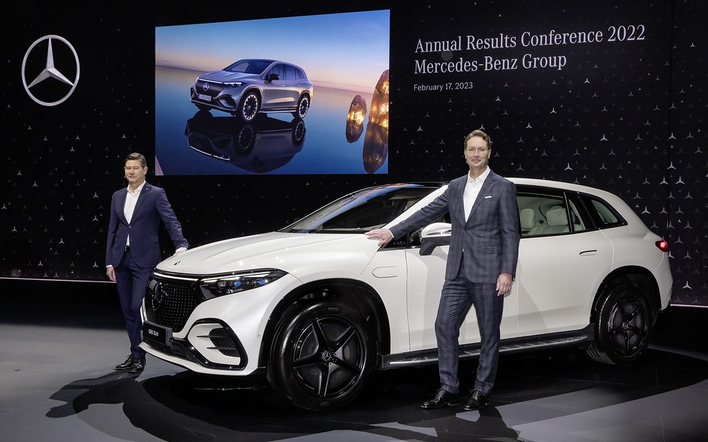 Mercedes-Benz apresenta um aumento de vendas em 2022