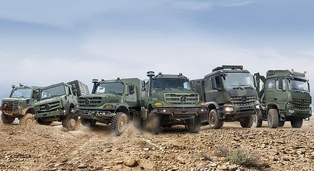 Mercedes-Benz Special Trucks apresentará caminhões militares, na IDEX 2023 em Abu Dhabi
