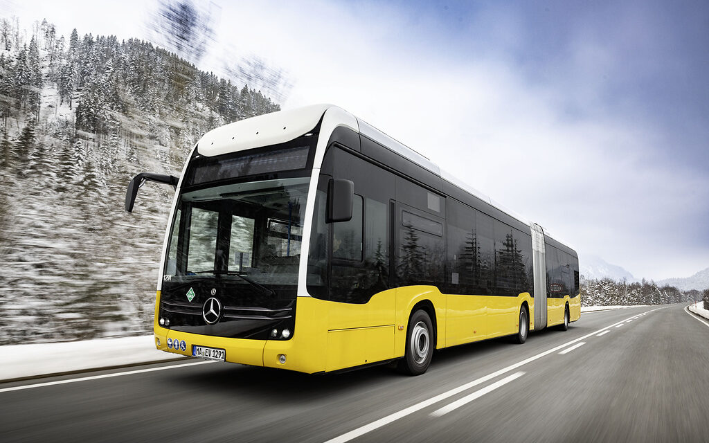 Desafio nos Alpes, Mercedes-Benz eCitaro a célula de combustível desafia o frio extremo e passagens íngremes