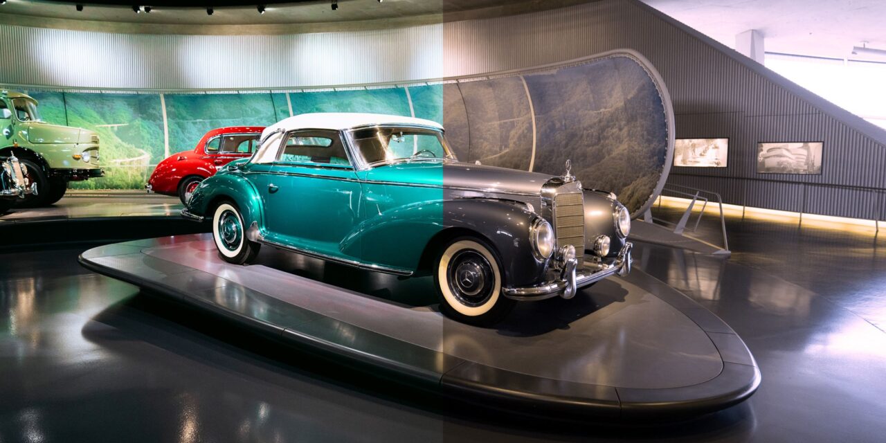 Museu Mercedes-Benz oferece óculos especiais para visitantes daltônicos