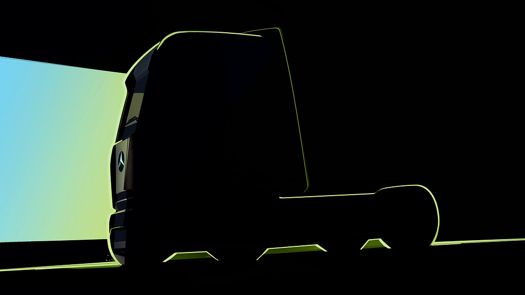 Primeiro teaser do caminhão eActros 600