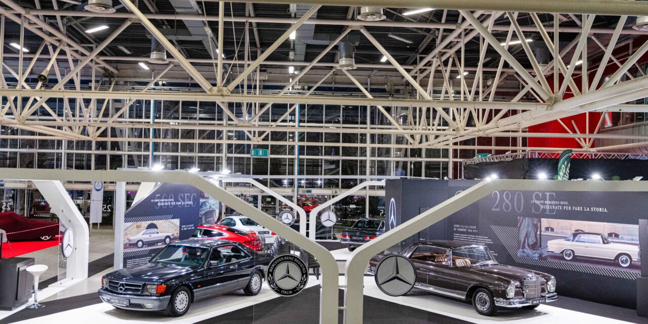 A história dos cupês da Mercedes-Benz exposta na Auto e Moto d’Epoca 2023