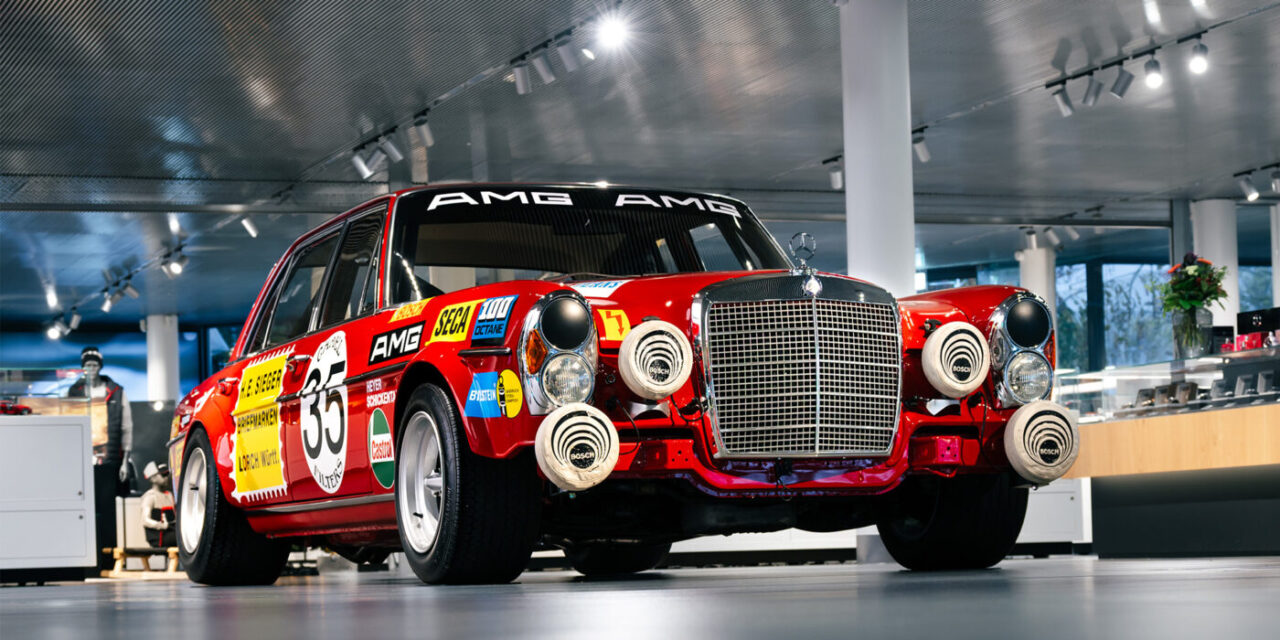Réplica do “Red Pig” está exposto na fábrica da Mercedes-Benz, em Sindelfigen, Alemanha