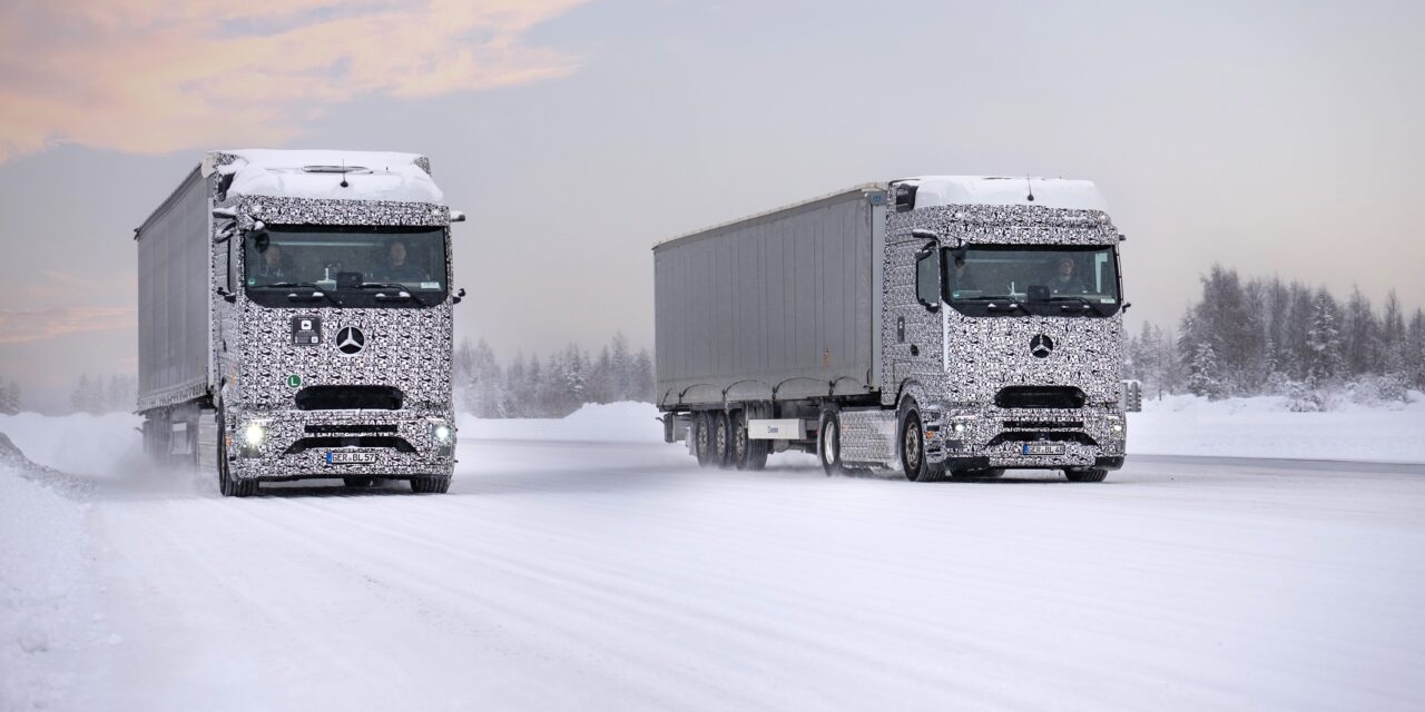 Mercedes-Benz Trucks conclui os testes finais de inverno do eActros 600 na Finlândia