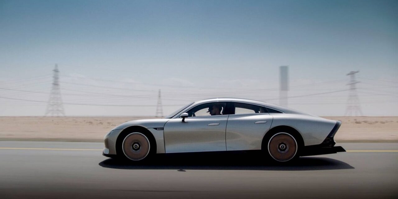 VISION EQXX, eficiência energética de 7,4 kWh/100 km na viagem de Riade a Dubai
