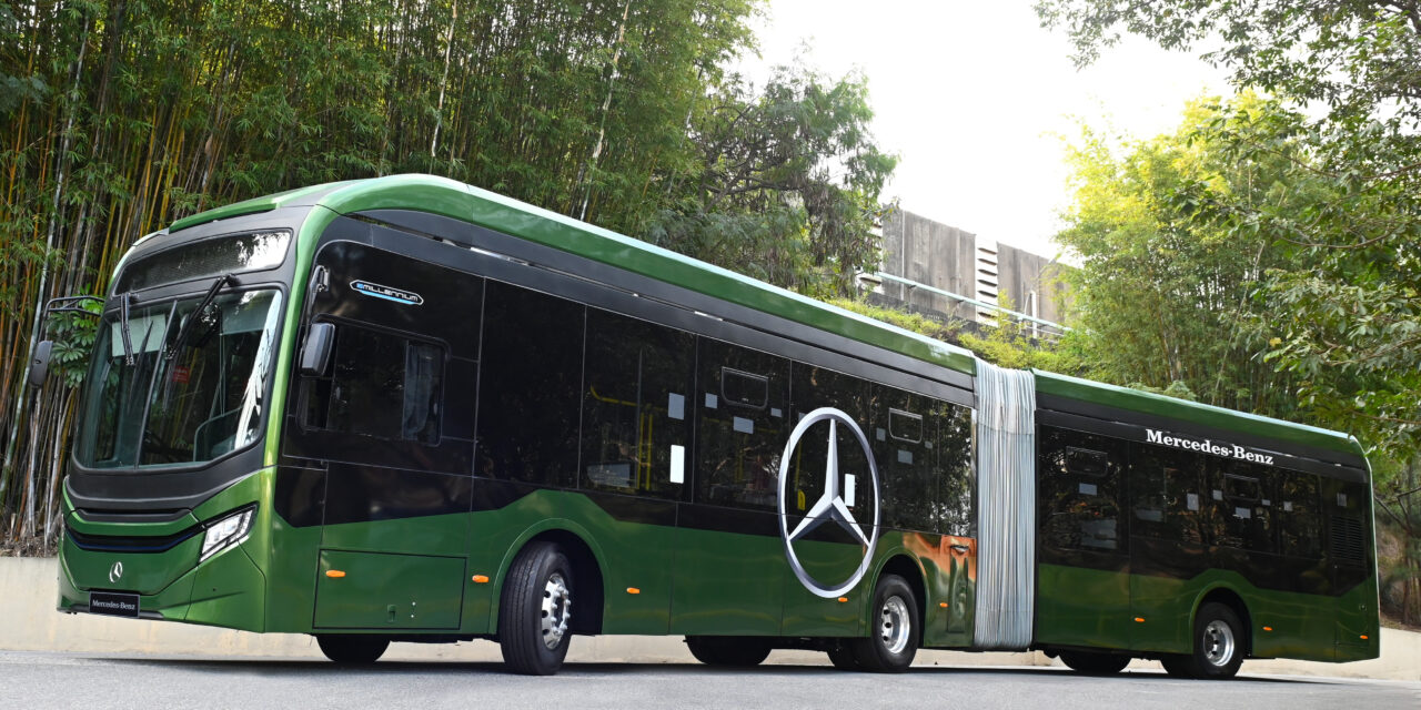 Mercedes-Benz apresenta novo chassi articulado elétrico para o mercado brasileiro