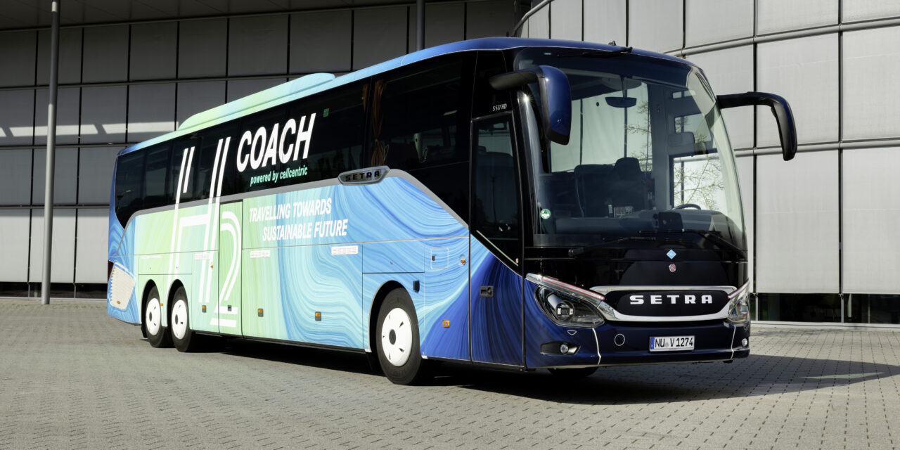 Setra apresenta ônibus a célula de combustível a hidrogênio 