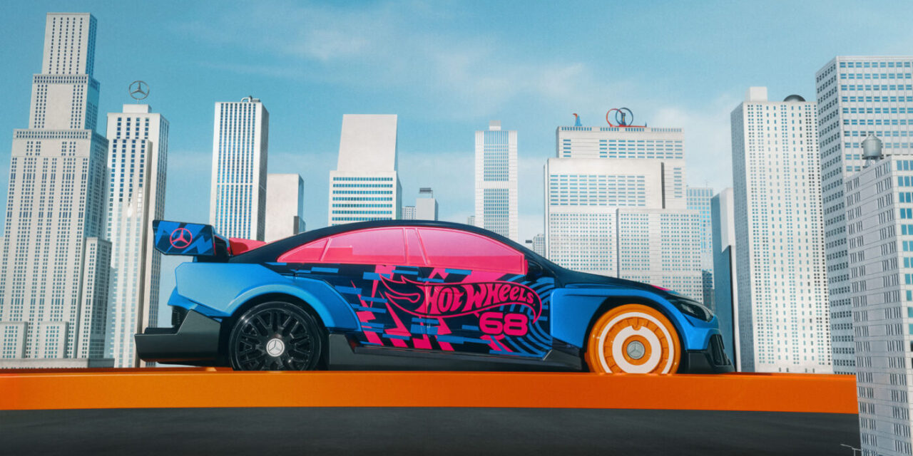 Hot Wheels em parceria com a Mercedes-Benz criam o novo CLA em um carrinho de brinquedo gigante