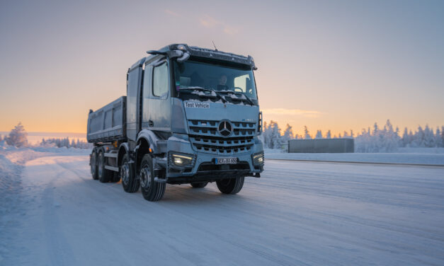 Caminhão eArocs 400 demonstra suas capacidades em testes de inverno rigoroso a -20 graus