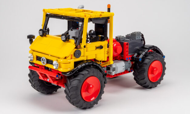 Unimog florestal encontra forma nos blocos de montagem da Lego Technic